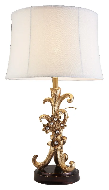 modern minimalist table lamps for contemporary living roomsmodern minimalist table lamps for contemporary living roomsGolden Scroll and Faux Crystal Bling Table Lamp By Homeroots