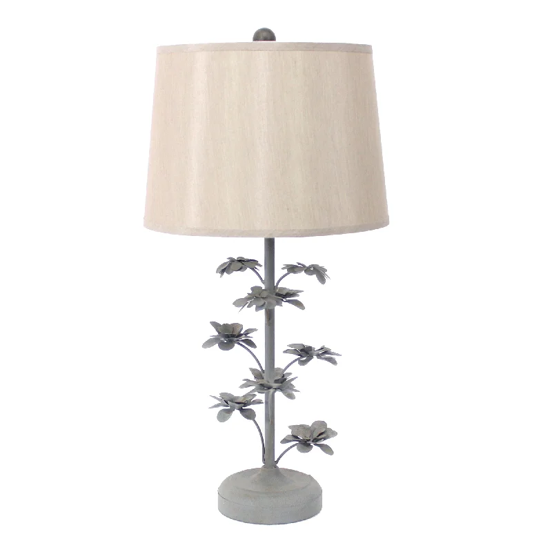 rustic farmhouse table lamps for cozy kitchensrustic farmhouse table lamps for cozy kitchensGray Rustic Flowering Tree - Table Lamp By Homeroots