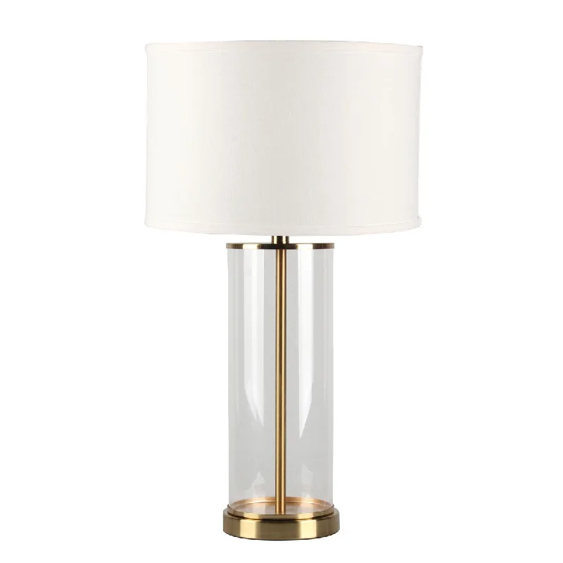 fabric table lamps with a linen shade for a relaxed and breathable lookfabric table lamps with a linen shade for a relaxed and breathable lookLeft Bank Table Lamp - Brass w White Shade