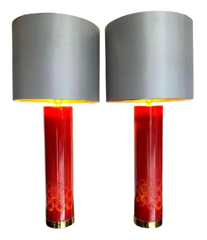 gothic style table lamps with dark finishes for a mysterious lookgothic style table lamps with dark finishes for a mysterious lookLovely pair of Swedish red ceramic lamps brass fittings and new bespoke shades gothic style table lamps with dark finishes for a mysterious lookgothic style table lamps with dark finishes for a mysterious lookLovely pair of Swedish red ceramic lamps brass fittings and new bespoke shades