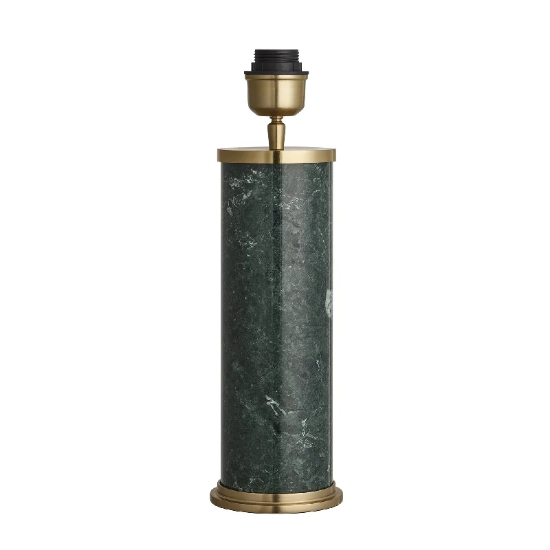 industrial style table lamps with exposed bulbs for loft apartmentsindustrial style table lamps with exposed bulbs for loft apartmentsMarble Pillar Cylinder Table Lamp - Green with Brass - Base Only