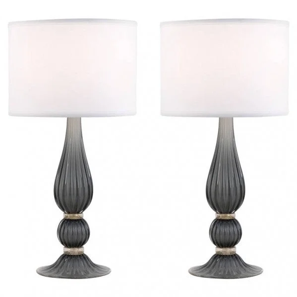 crystal table lamps with dazzling prisms for a glamorous effectcrystal table lamps with dazzling prisms for a glamorous effectPair of Gray Murano Glass Lamps crystal table lamps with dazzling prisms for a glamorous effectcrystal table lamps with dazzling prisms for a glamorous effectPair of Gray Murano Glass Lamps