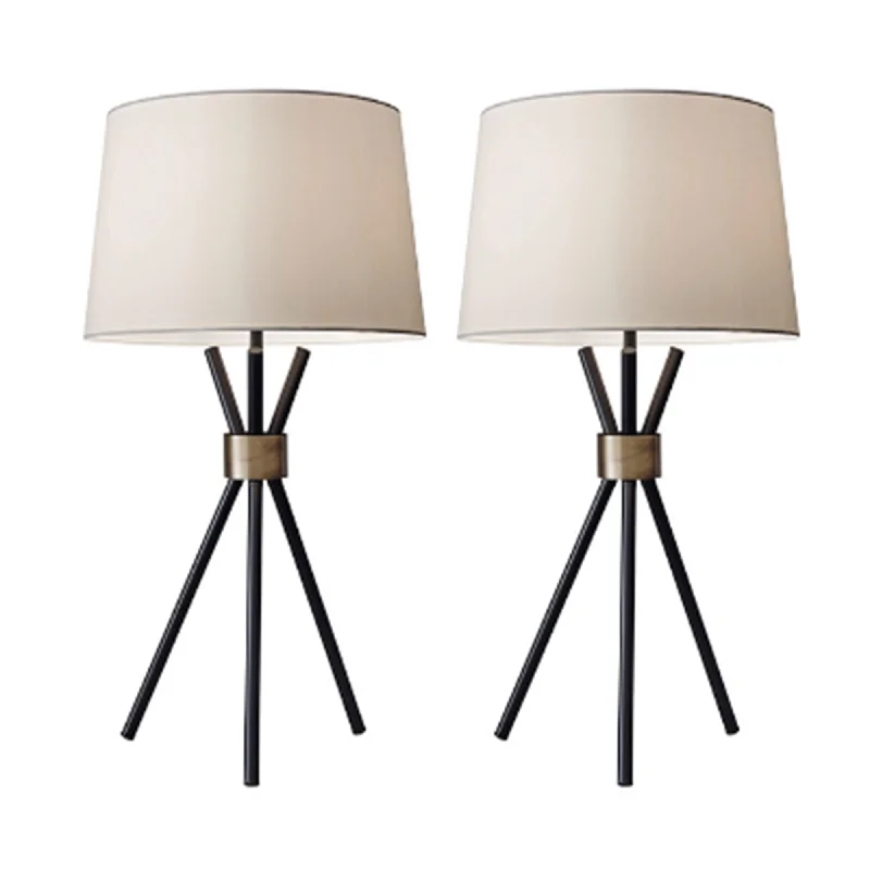 metal table lamps with a matte black finish for a sleek appearancemetal table lamps with a matte black finish for a sleek appearanceS/2 22" Metal Tripod Table Lamps, Black- Kd metal table lamps with a matte black finish for a sleek appearancemetal table lamps with a matte black finish for a sleek appearanceS/2 22" Metal Tripod Table Lamps, Black- Kd