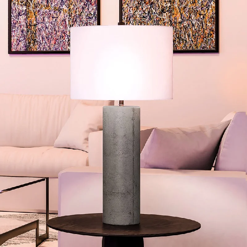 modern minimalist table lamps for contemporary living roomsmodern minimalist table lamps for contemporary living roomsUEX7120 Modern Table Lamp 15''W x 15''D x 29.25''H, Polished Concrete Finish, Carson Collection