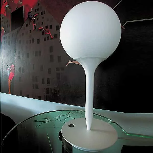 glass table lamps with a frosted surface for soft light diffusionglass table lamps with a frosted surface for soft light diffusion[USA] Artemide Michele De Lucchi Castore 25 Table Lamp