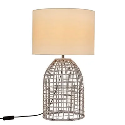 metal table lamps with a matte black finish for a sleek appearancemetal table lamps with a matte black finish for a sleek appearanceZanie Grey Rattan Table Lamp